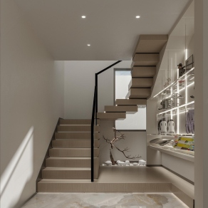 侘寂楼梯间3D模型下载